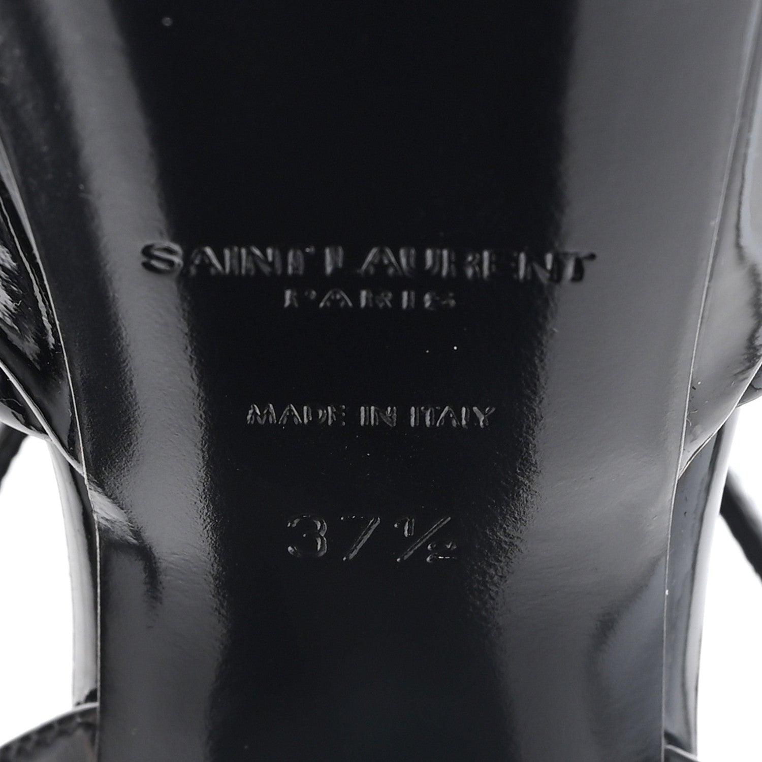 Saint Laurent Vernice Grupy Sexy 95 Tanouk Platform Sandals 37.5 Black 7 of 10