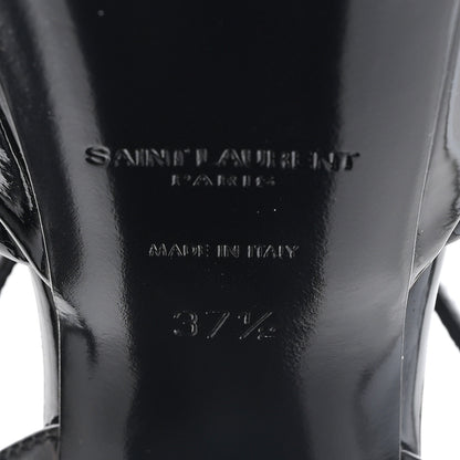 Saint Laurent Vernice Grupy Sexy 95 Tanouk Platform Sandals 37.5 Black 7 of 10