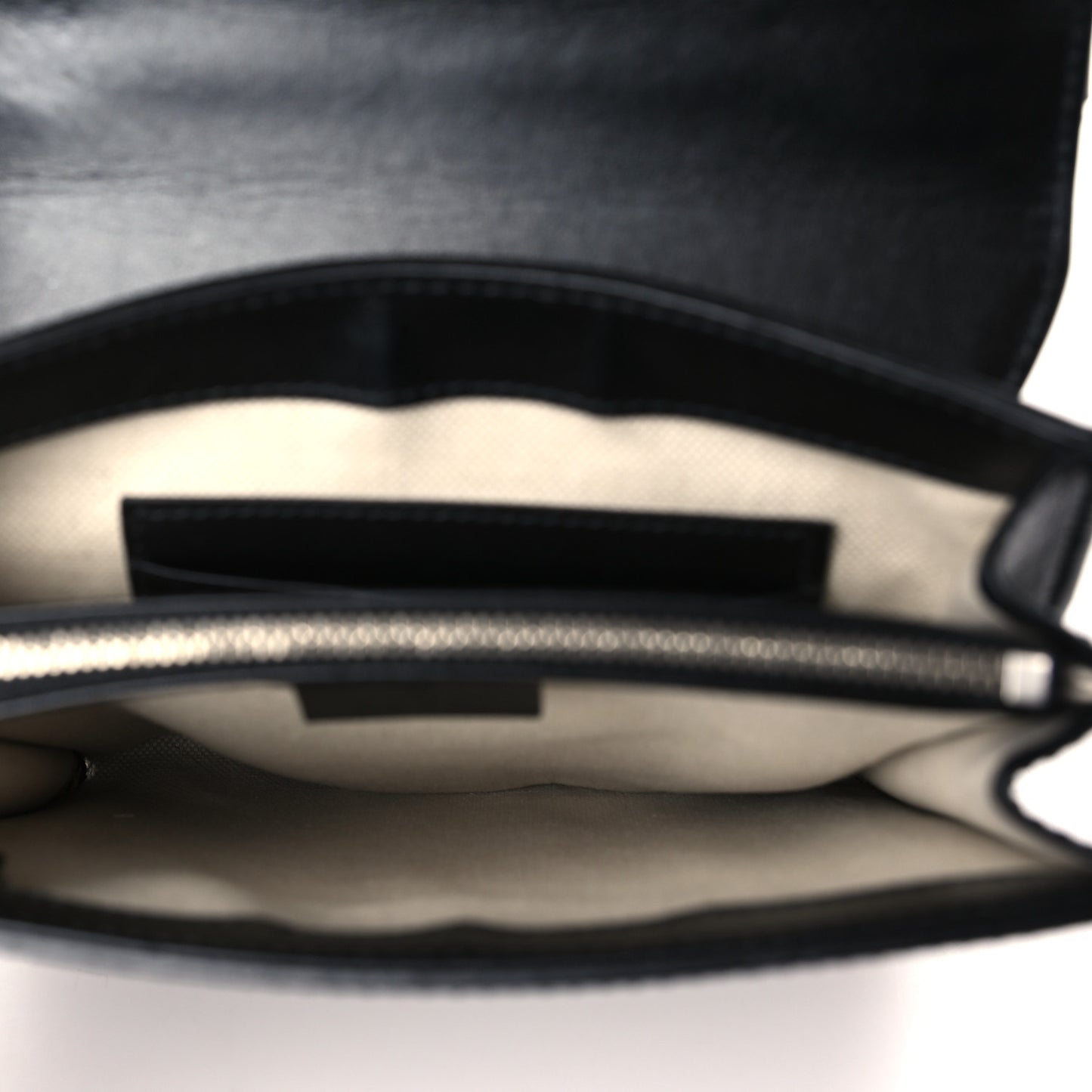Calfskin GG Tennis Embossed Messenger Bag Black