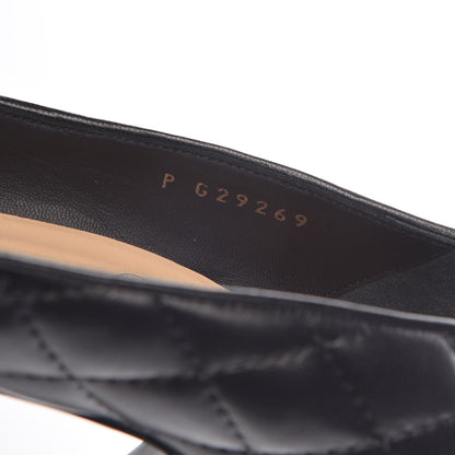 Chanel Lambskin Quilted Cap Toe Pumps 38 Black 8 of 11