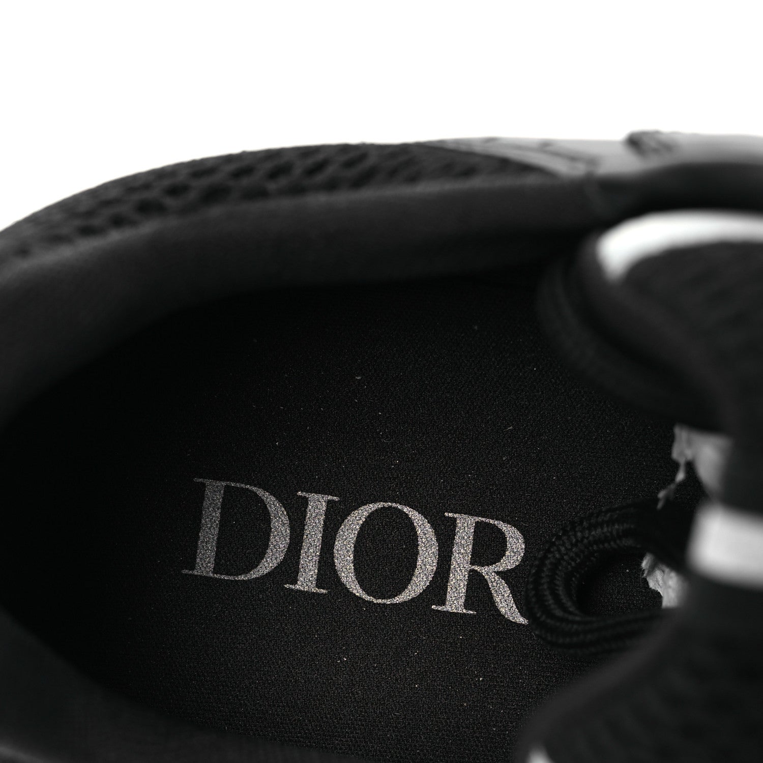 Christian Dior Technical Mesh Calfskin Mens B22 Sneakers 46 Black 9 of 14