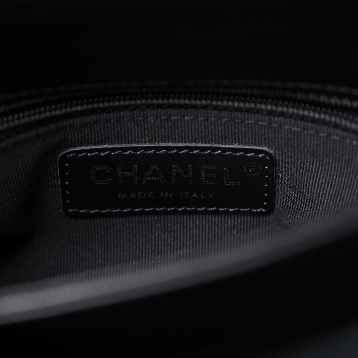 Lambskin Quilted Small Chain Top Handle Flap Black