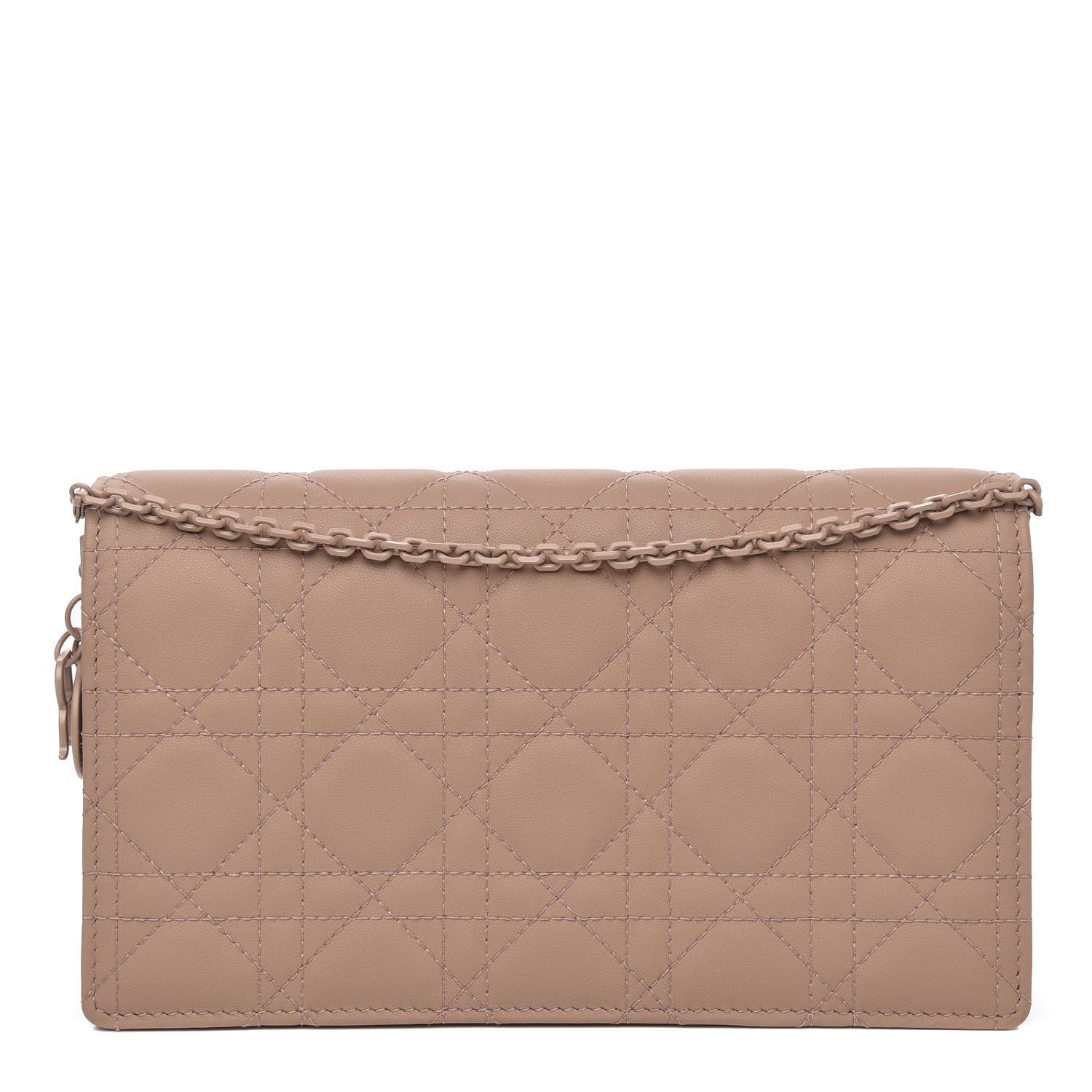 Christian Dior Ultra Matte Calfskin Cannage Lady Dior Clutch Fard 1 of 11