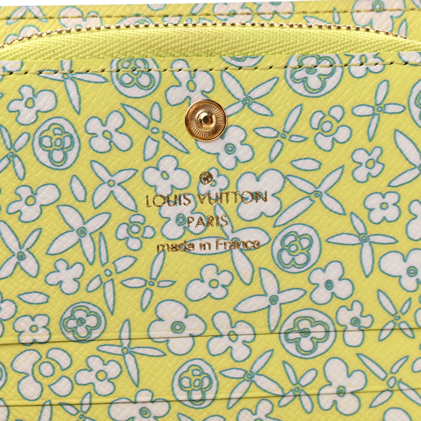Monogram Fleuri Insolite Wallet PM Yellow
