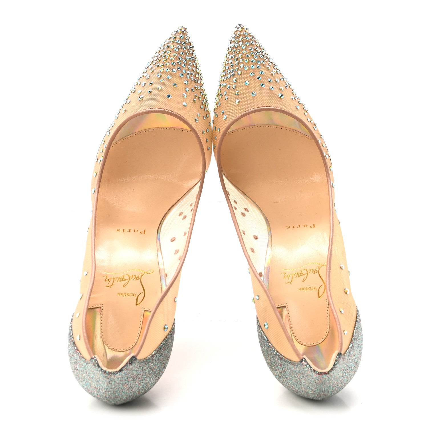 Christian Louboutin Crystal Strass Follies 100 Pumps 41 Version Vosges 2 of 9