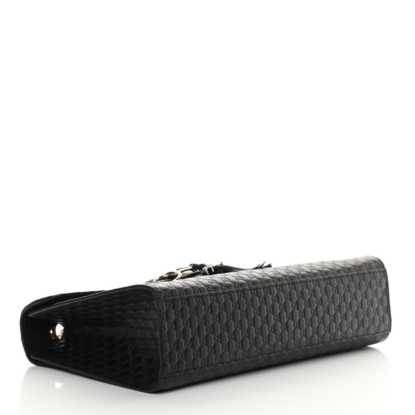 Microguccissima Medium Emily Chain Shoulder Bag Black