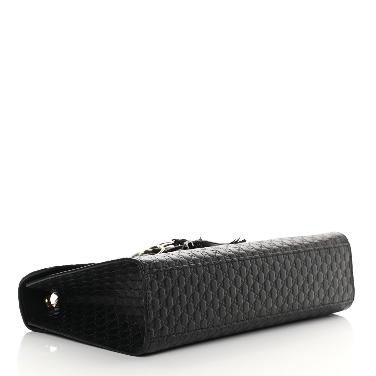 Gucci Microguccissima Medium Emily Chain Shoulder Bag Black 4 of 15