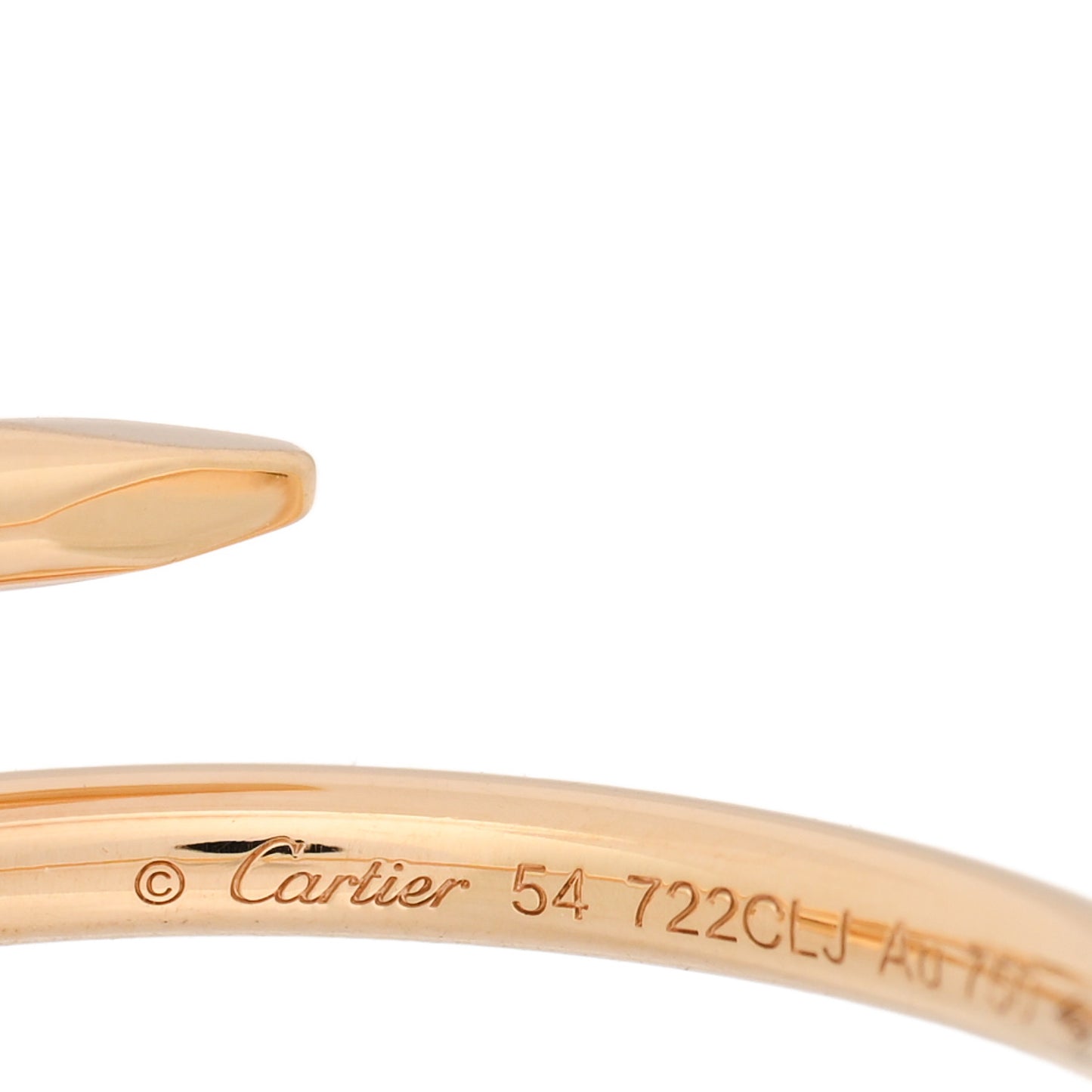 18K Yellow Gold Small Juste Un Clou Ring 54 7
