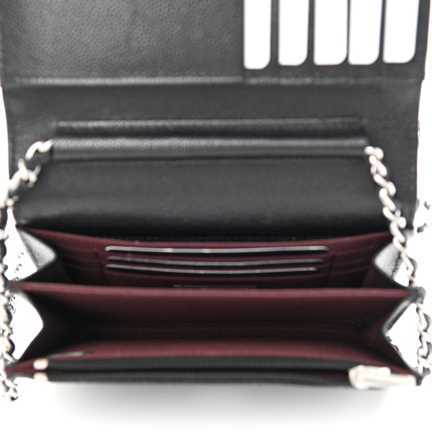 Chanel Caviar Quilted Mini Wallet On Chain WOC Black 4 of 10