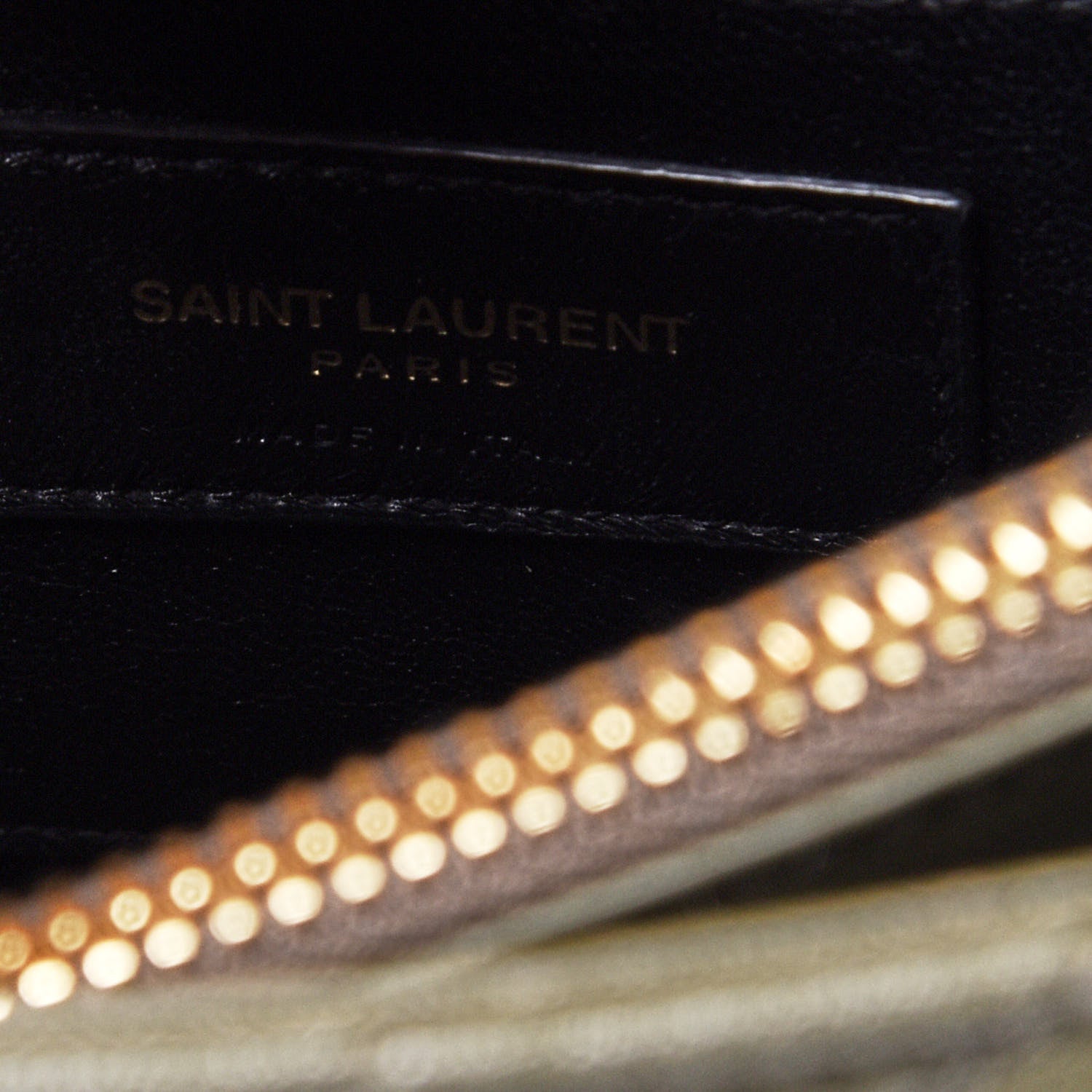 Saint Laurent Sheepskin Matelasse Chevron Monogram Medium College Bag Military Olive 7 of 13
