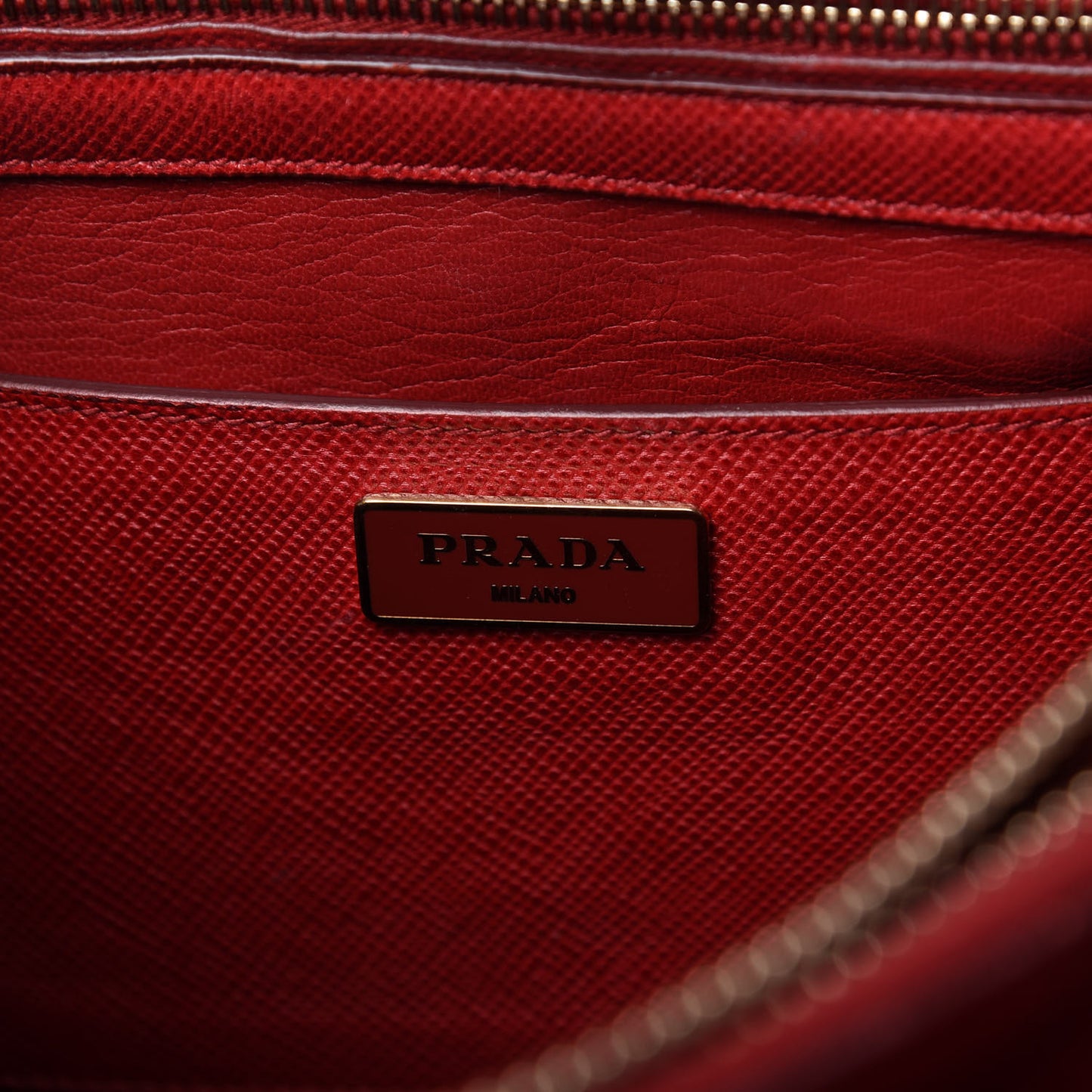 Saffiano Cuir Open Promenade Tote Fuoco