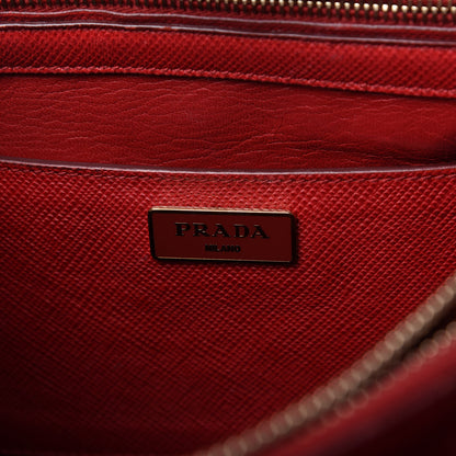 Prada Saffiano Cuir Open Promenade Tote Fuoco 8 of 10