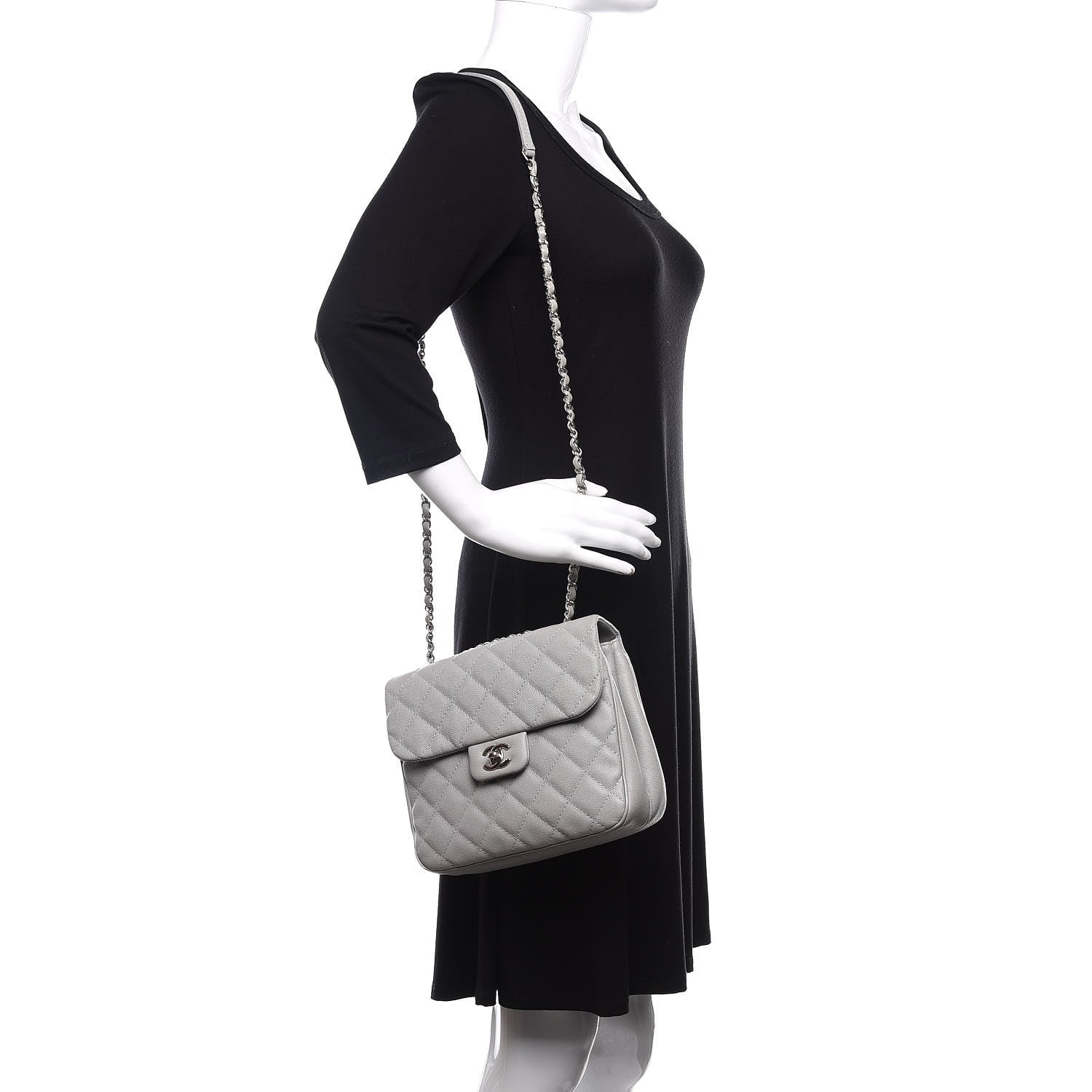 Chanel Caviar Quilted Medium Urban Companion Flap Grey 2 of 10