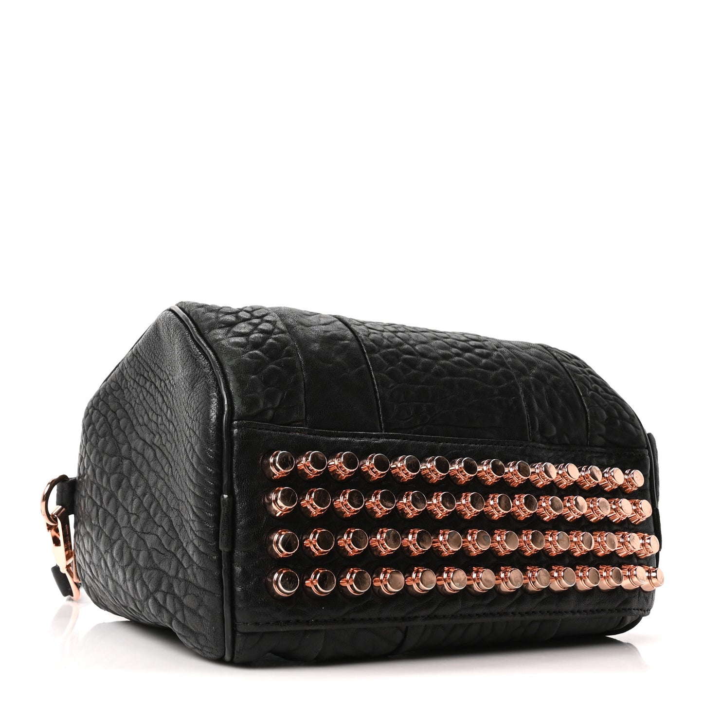 Pebbled Lambskin Rockie Black Rose Gold Hardware