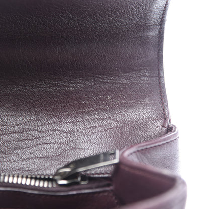Saint Laurent Sheepskin Matelasse Chevron Monogram Medium College Bag Amaranto 9 of 12