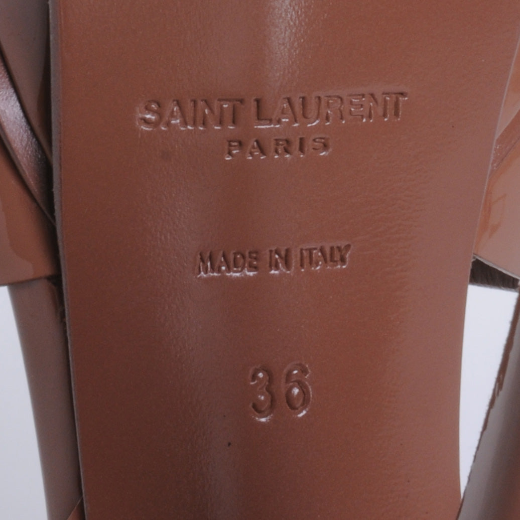 Saint Laurent Patent Tribute 105 Platform Sandals 36 6 of 6