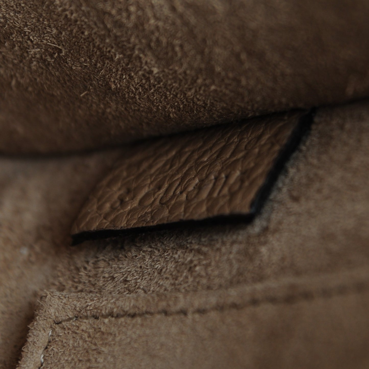 Drummed Calfskin Nano Luggage Dune
