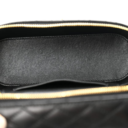 Saint Laurent Lambskin Quilted Mini Gaby Vanity Case Black 5 of 12