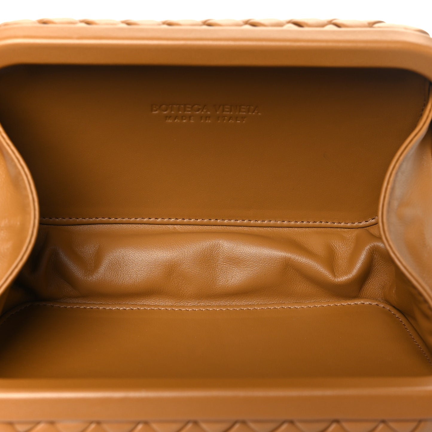 Calfskin Intrecciato Knot On Strap Camel