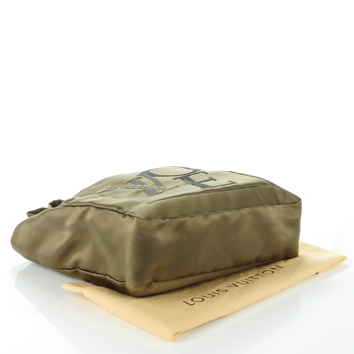 Louis Vuitton Satin Sequin Thats Love LVOE Tote Kaki 4 of 7