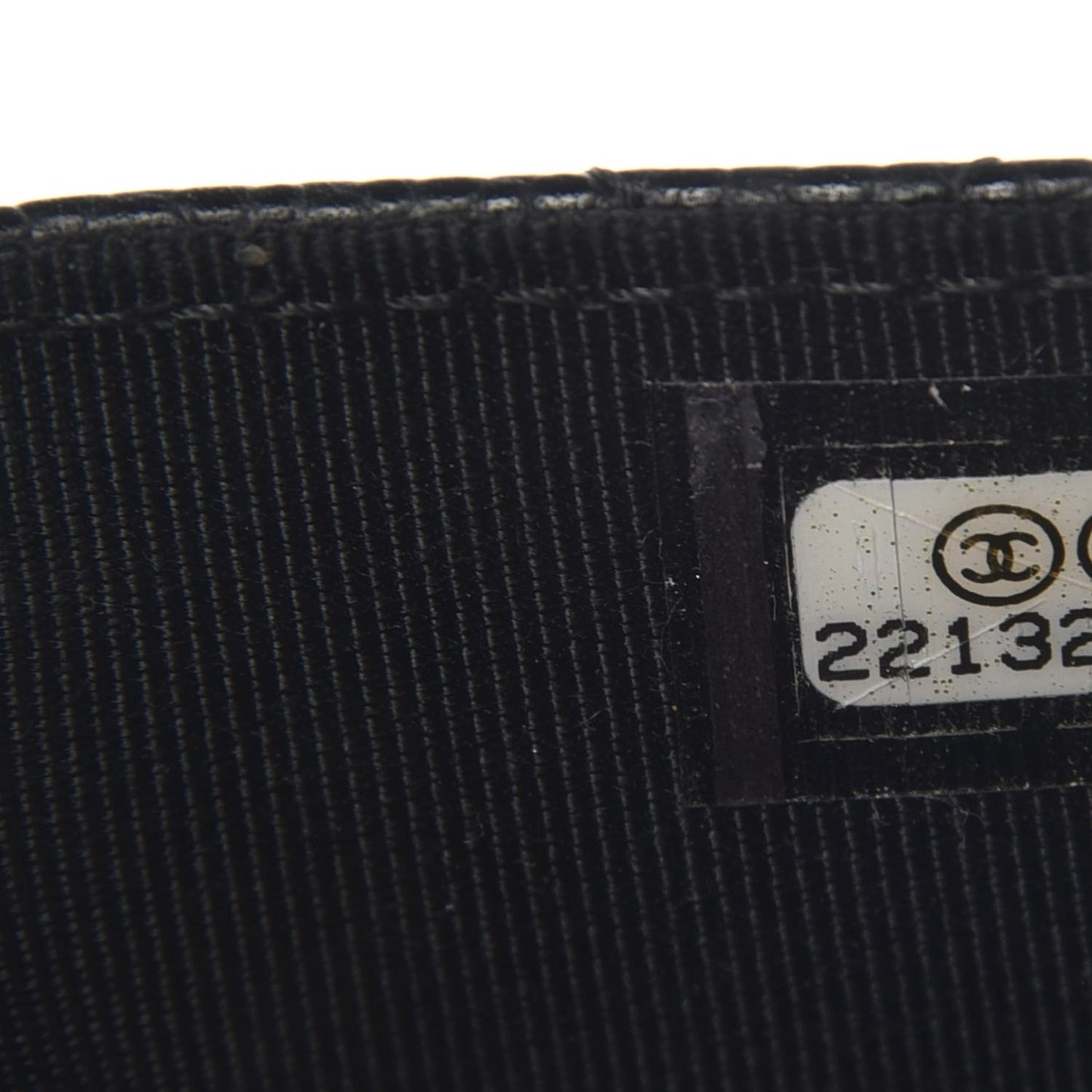 Caviar Quilted Flap Card Holder Black