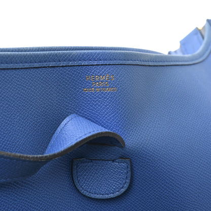 Hermes Courchevel Evelyne GM Bleu France 6 of 11