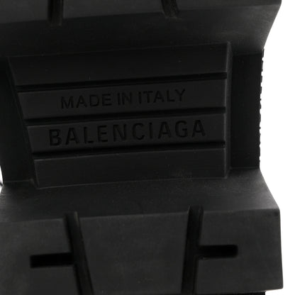 Balenciaga Calfskin Womens Bulldozer Lace Up Boots 37 Black 7 of 10