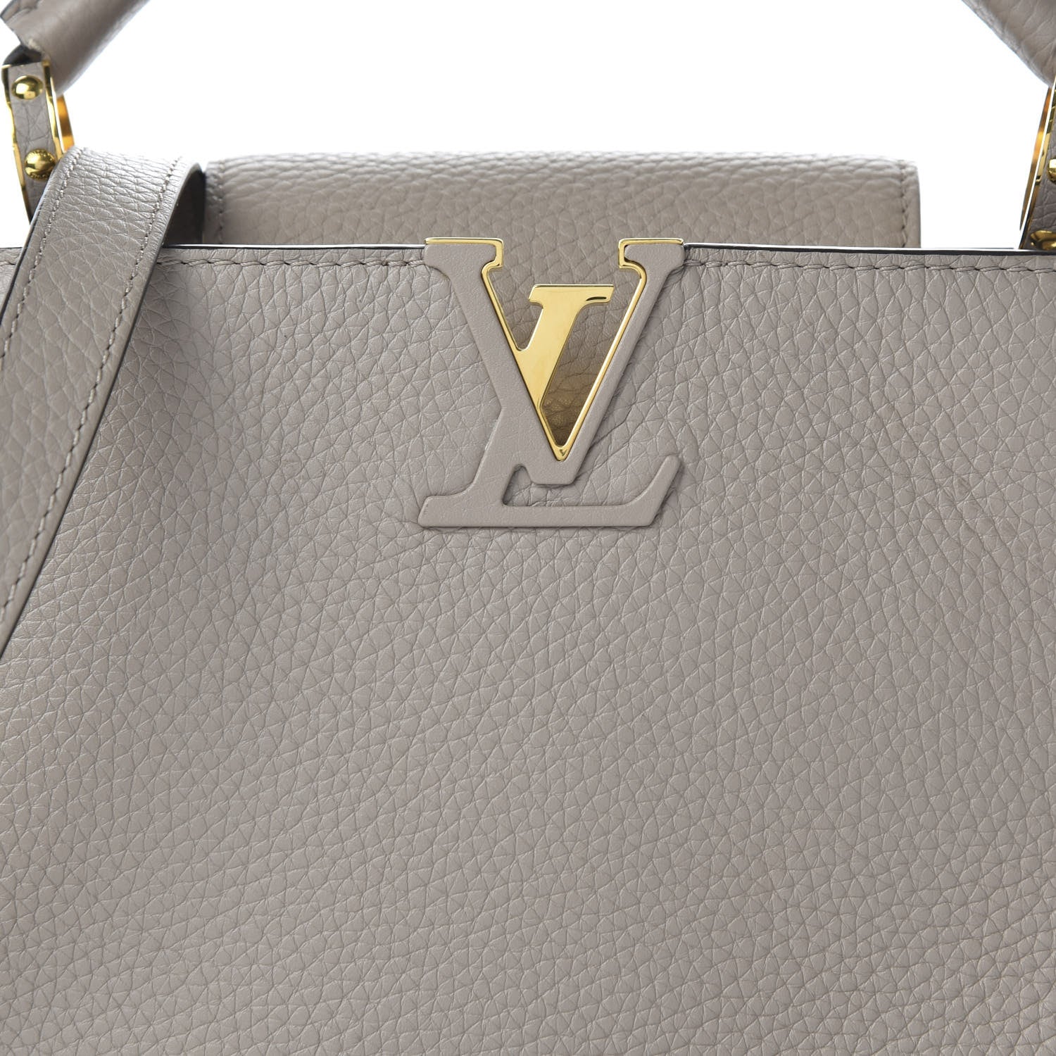Louis Vuitton Taurillon Capucines BB Galet 9 of 9