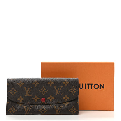 Louis Vuitton Monogram Emilie Wallet Red 14 of 14