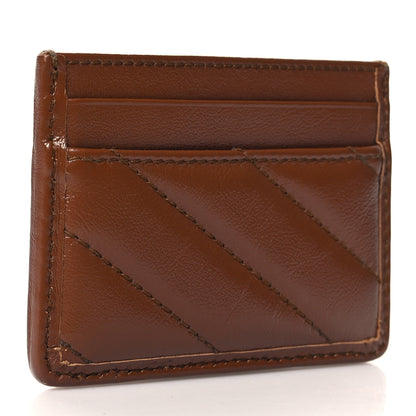 Gucci Azalea Calfskin Matelasse Diagonal GG Marmont Card Holder Cuir 3 of 6