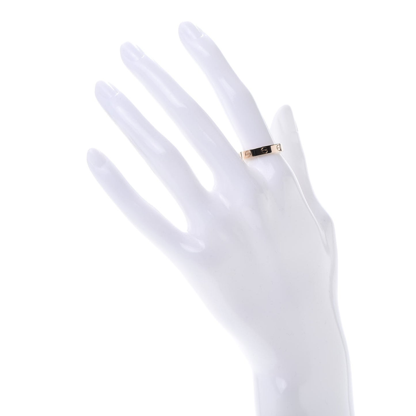 18K Pink Gold 3.5mm LOVE Wedding Band Ring 55 7.25