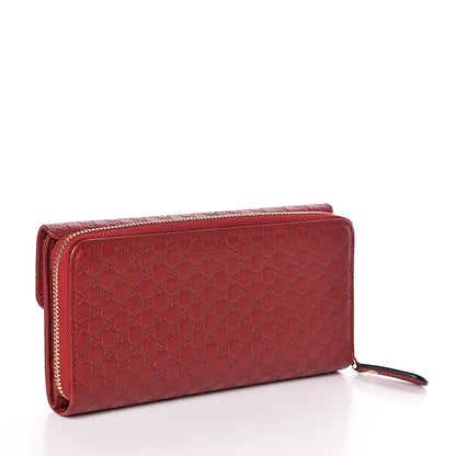 Gucci Soft Microguccissima Continental Zip Wallet Red 3 of 9
