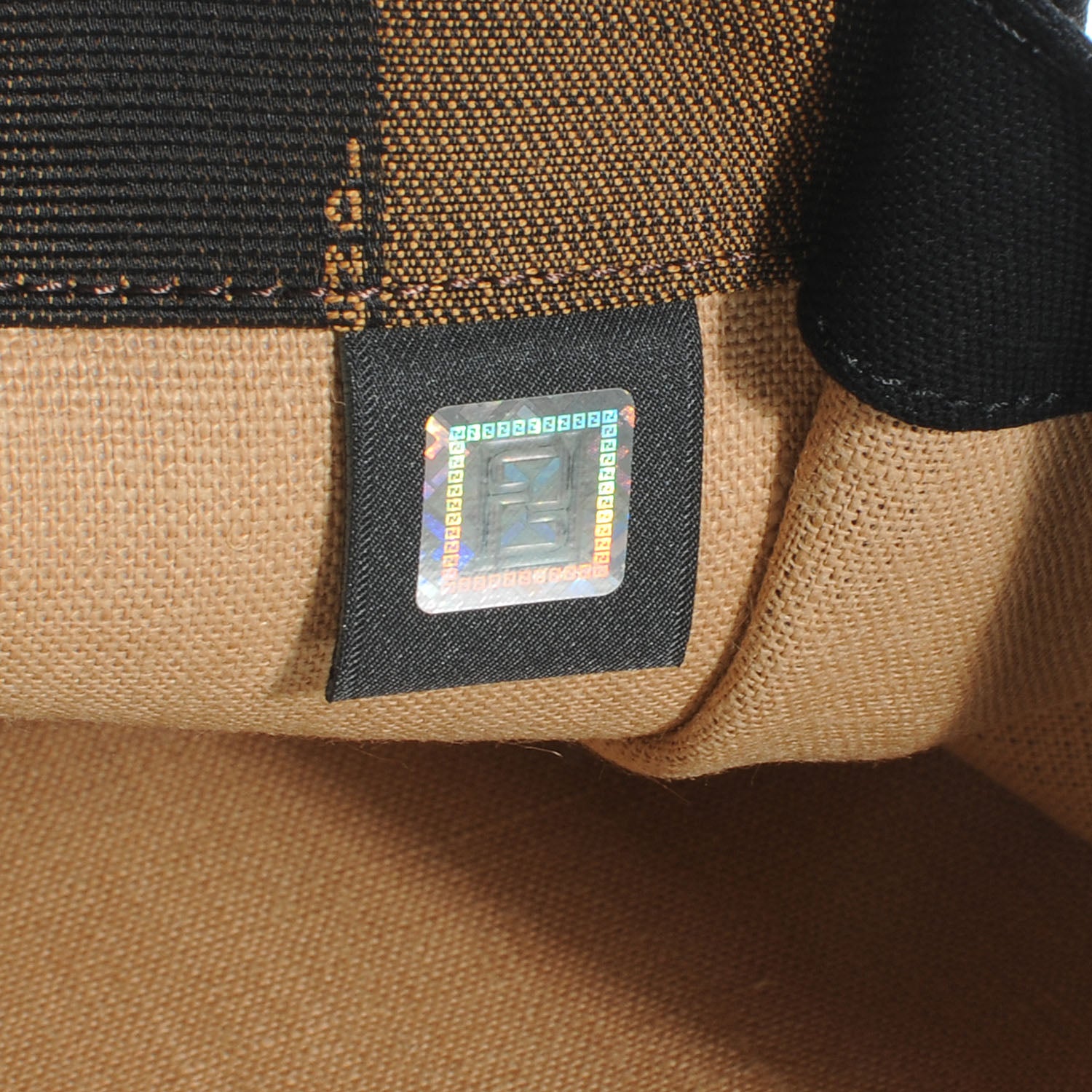 Fendi Pequin Shopping Tote Tobacco 8 of 8