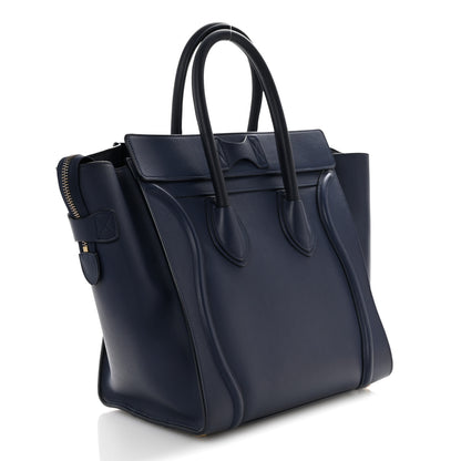 Celine Smooth Calfskin Mini Luggage Ink 3 of 17