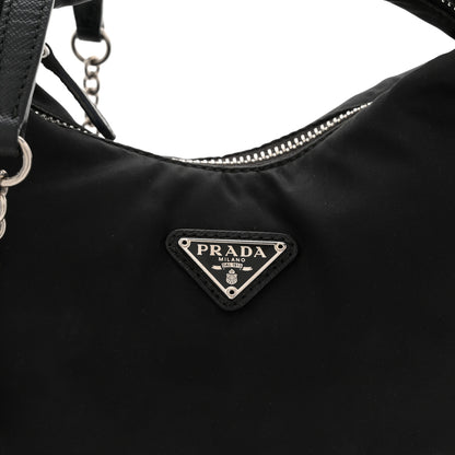 Prada Tessuto Nylon Saffiano Re-Edition 2006 Shoulder Bag Black 7 of 14