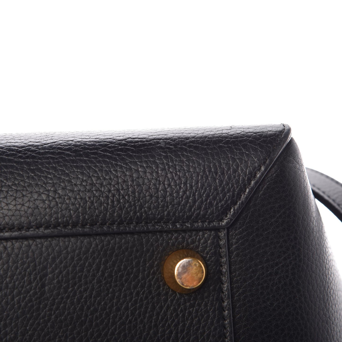 Grained Calfskin Small Belt Bag Black