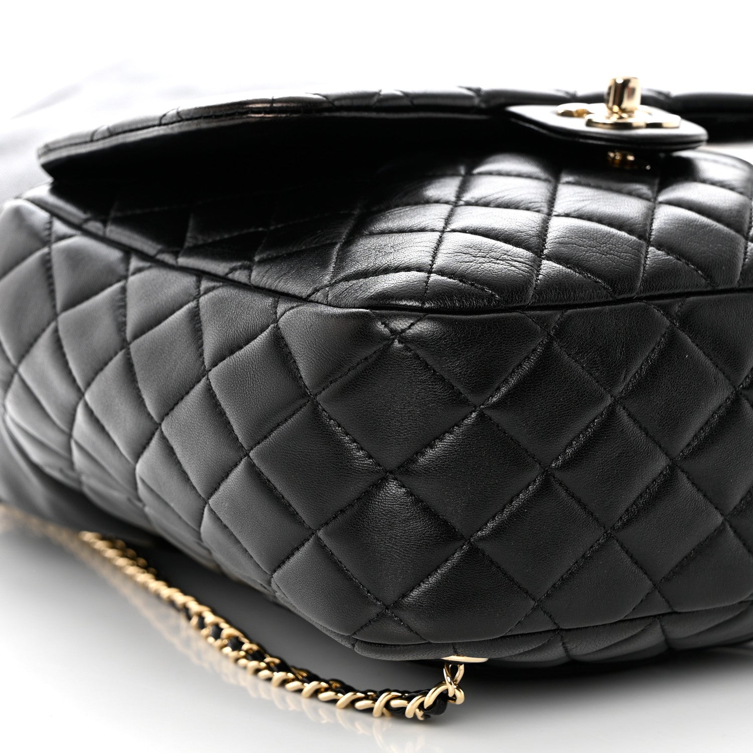Chanel Lambskin Quilted Large In Seoul Backpack Black 9 of 11