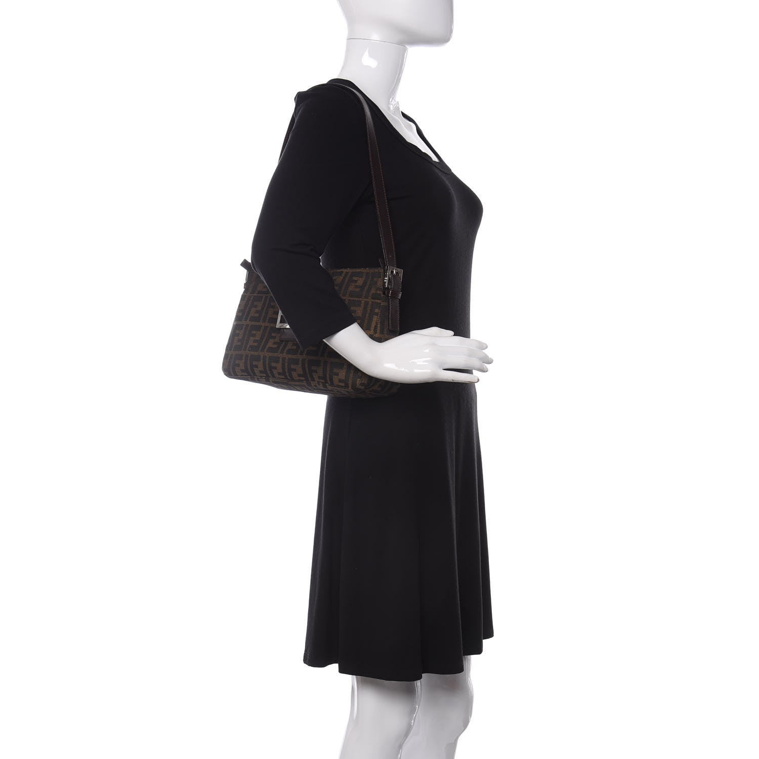 Fendi Zucca Shoulder Bag Tobacco 2 of 14
