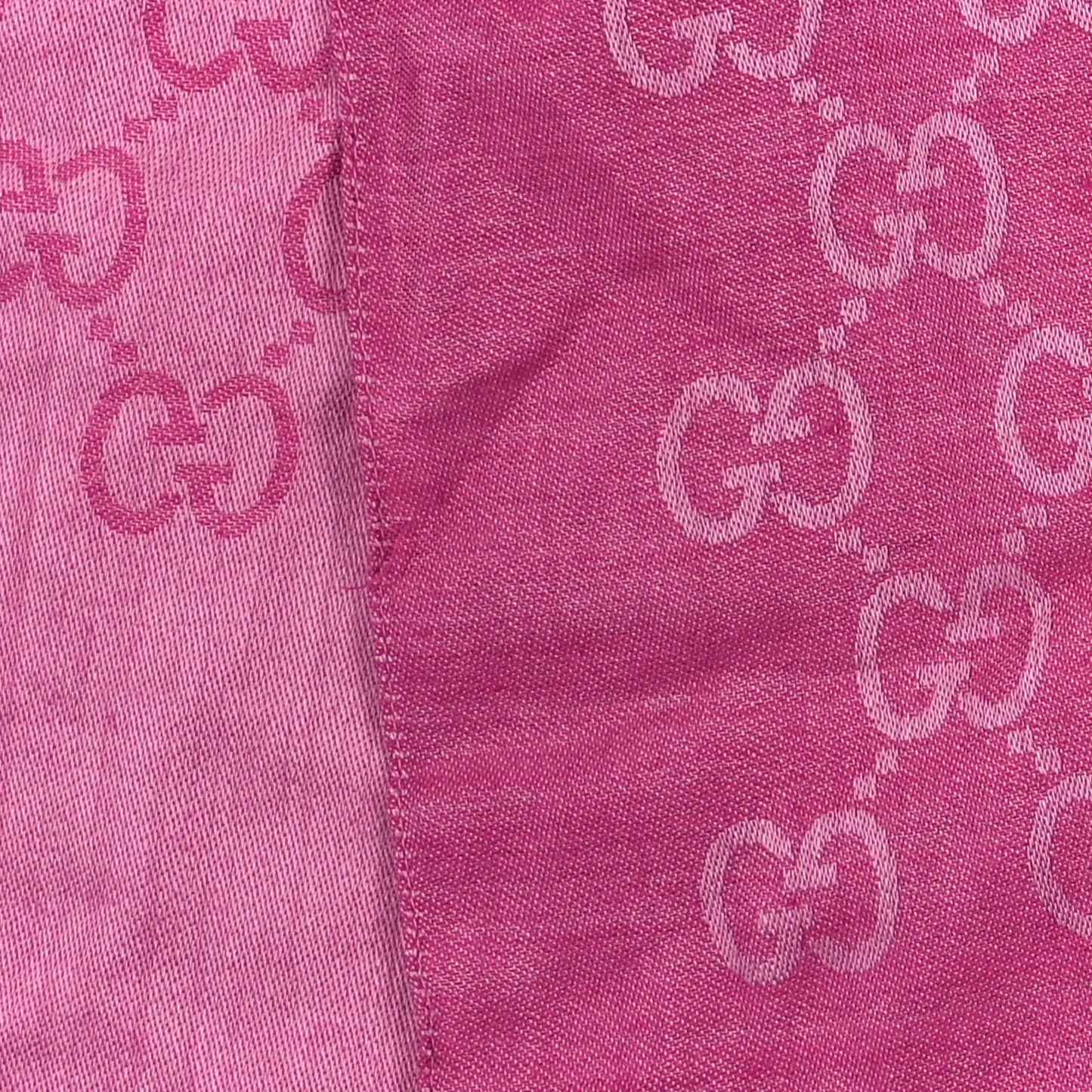 Wool Silk GG Monogram GGNat Scarf Roseate