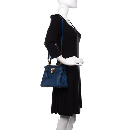 Hermes Swift Kelly Retourne 25 Deep Bleu 2 of 11
