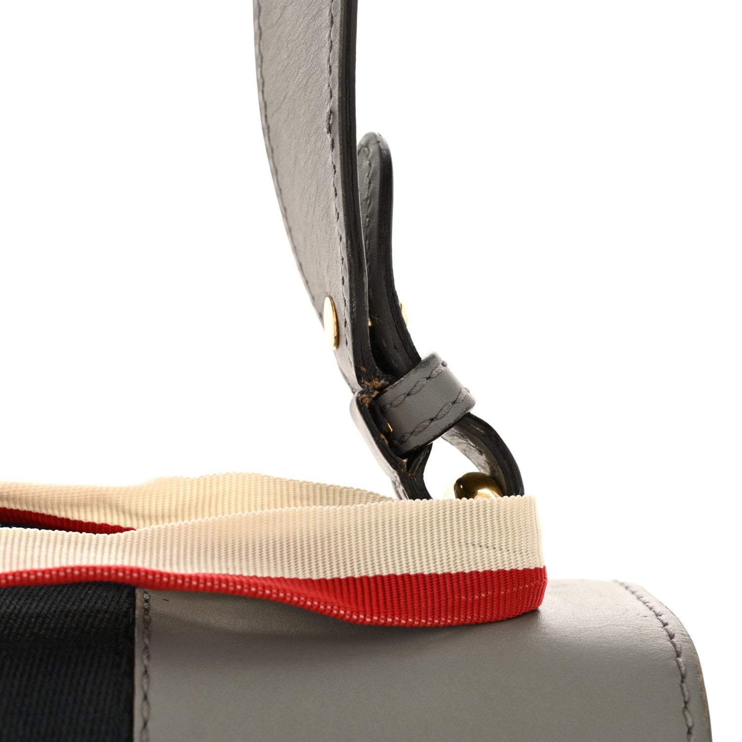Gucci Calfskin Small Sylvie Shoulder Bag Deep Grey 14 of 18
