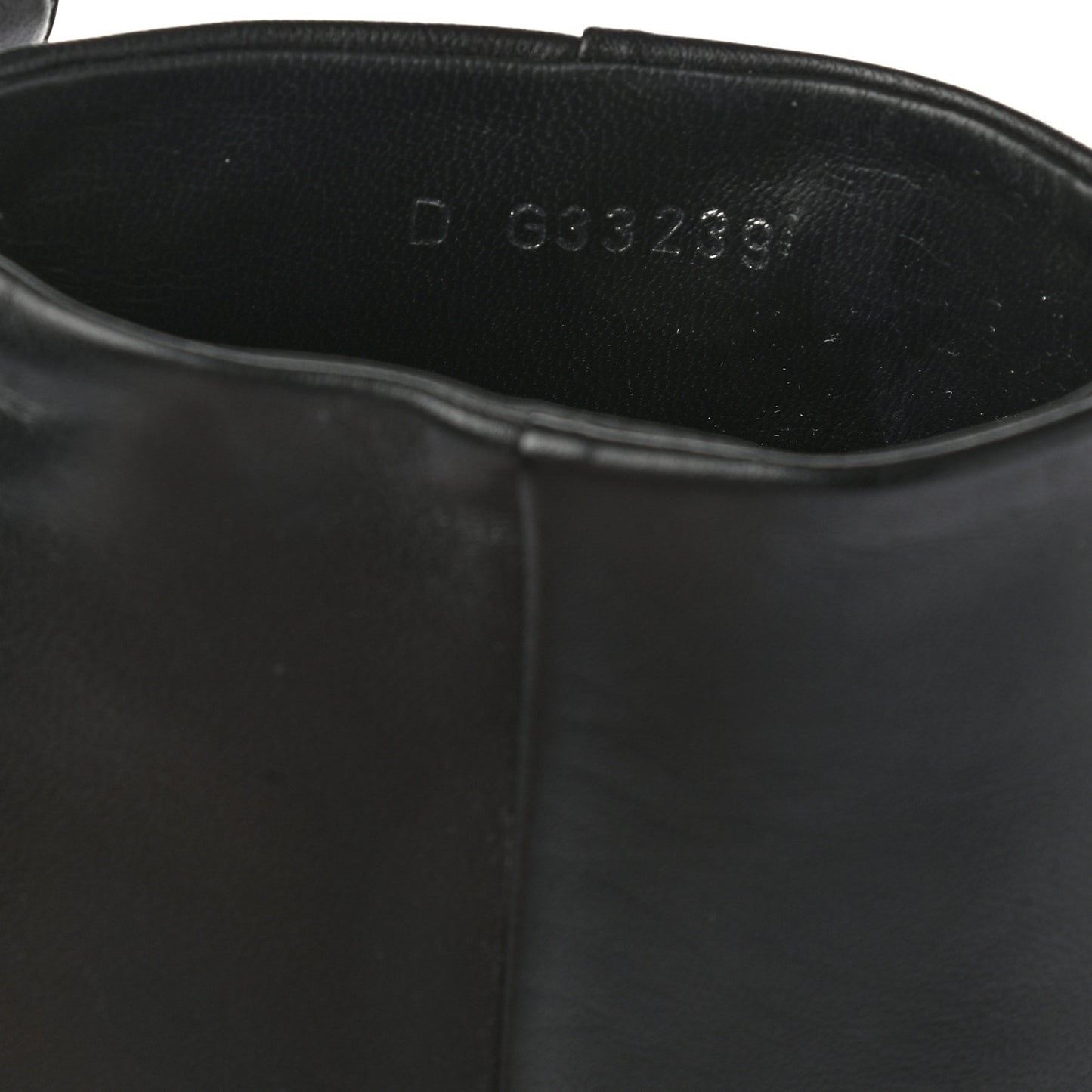 Lambskin Patent Cap Toe CC Ankle Boots 36 Black