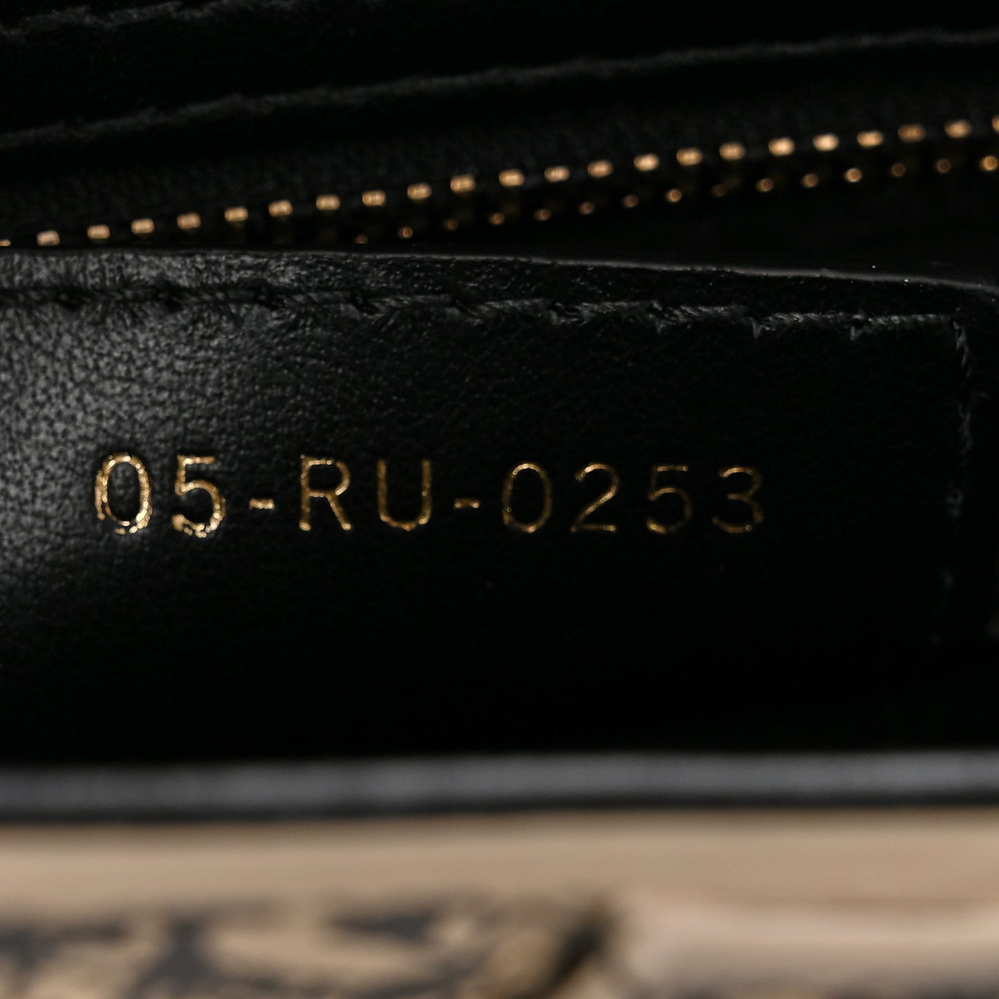 Calfskin Plan De Paris Printed Saddle Bag With Strap Beige Black