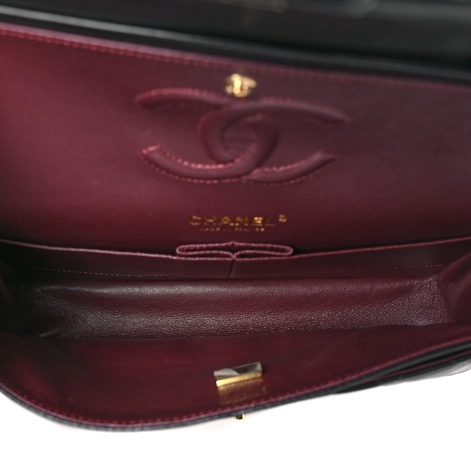 Chanel Lambskin Quilted Medium Double Flap Black 5 of 11