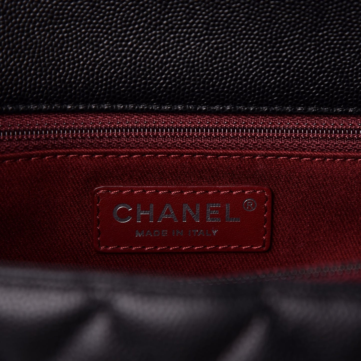Caviar Quilted Medium Coco Handle Flap Black
