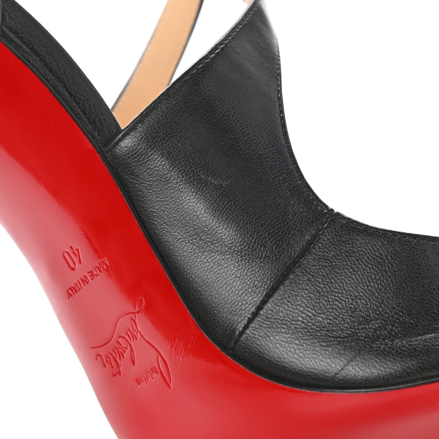 Christian Louboutin Shiny Nappa Marlenarock 120 Pumps 40 Black 8 of 9