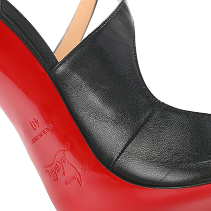 Christian Louboutin Shiny Nappa Marlenarock 120 Pumps 40 Black 8 of 9