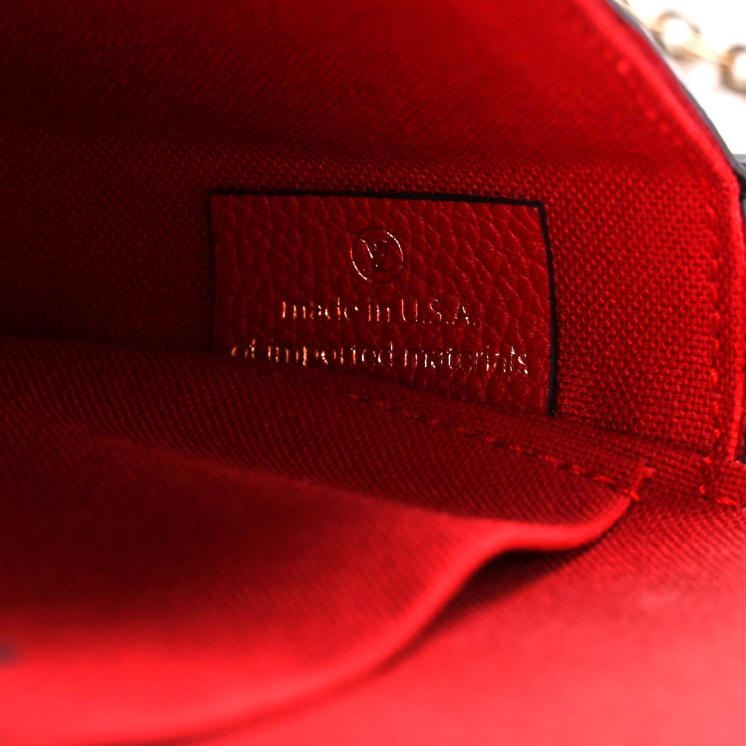Louis Vuitton Empreinte Pochette Felicie Chain Wallet Cherry 5 of 10