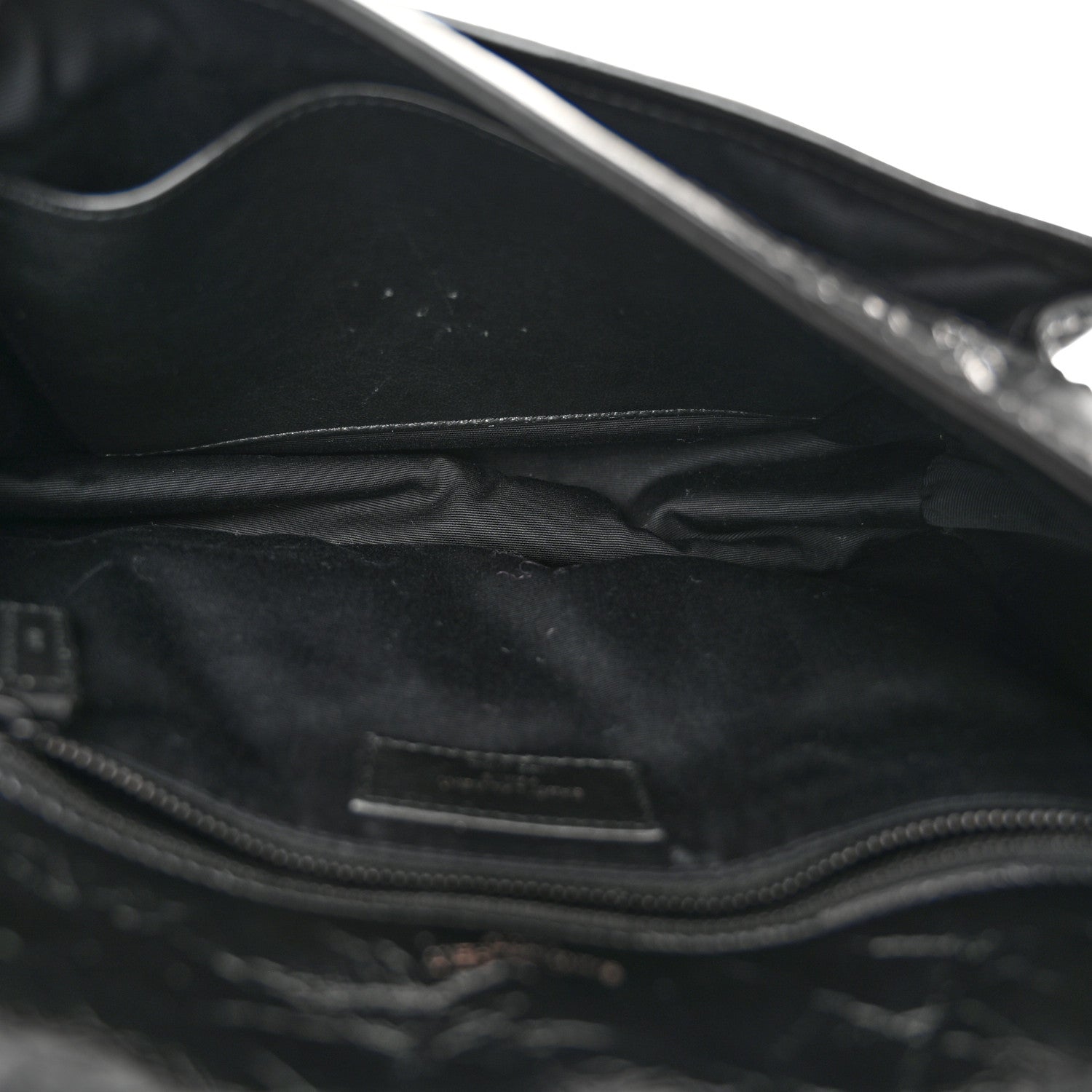 Saint Laurent Crinkled Calfskin Matelasse Monogram Medium Niki Chain Satchel Black 5 of 10