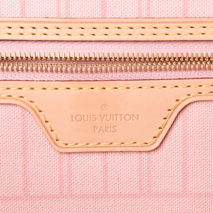 Louis Vuitton Damier Azur Neo Neverfull MM Rose Ballerine 6 of 9